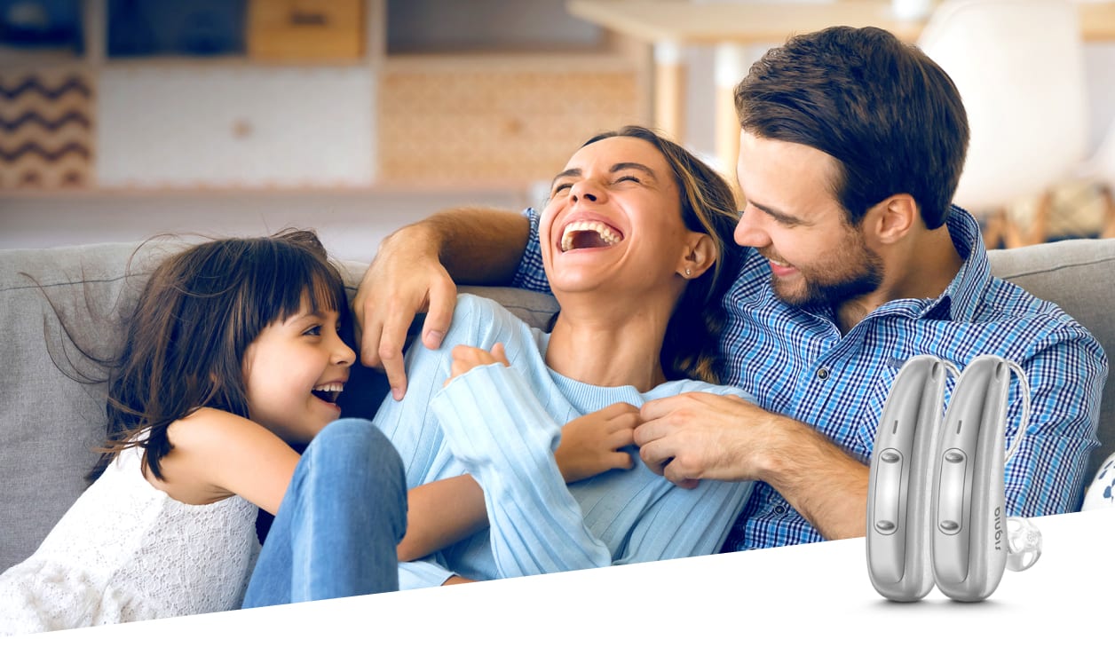 People talking with signia hearing aid