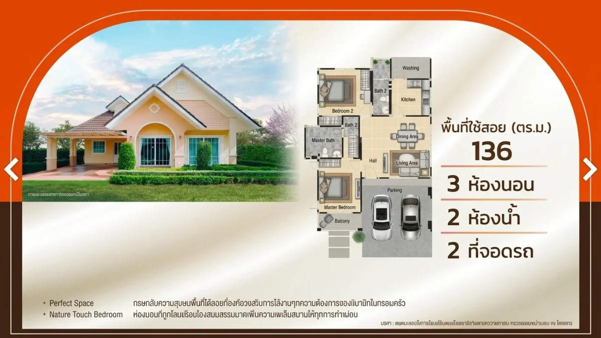 บ้านเดี่ยว 1 ชั้น - รูปภาพที่ 1