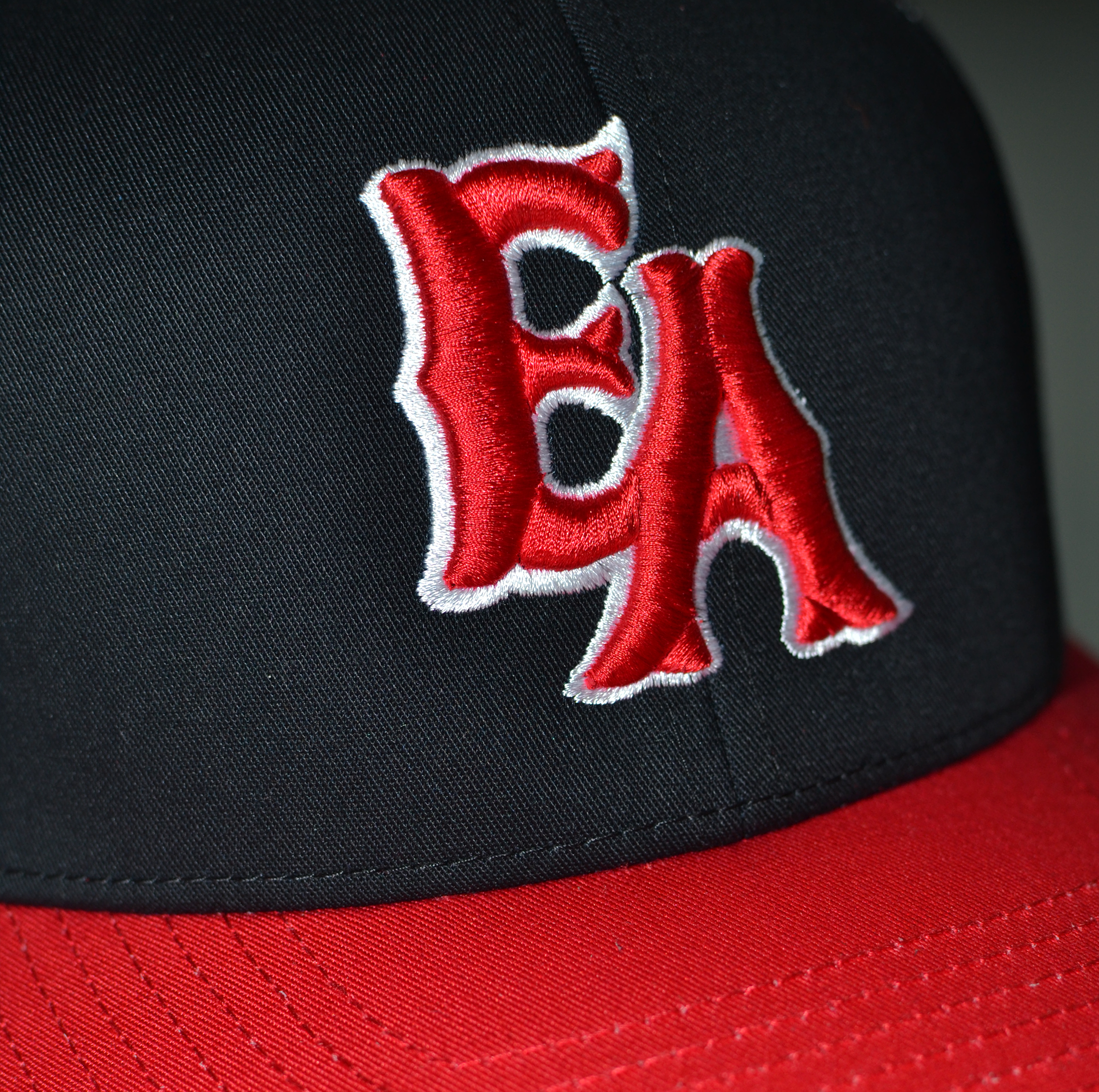 3D embroidered hat detail produced by American Casual