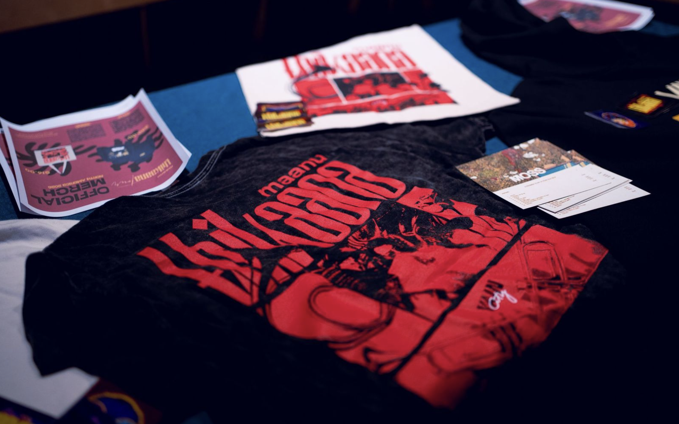 Maanu Los Angeles tour merch produced by American Casual