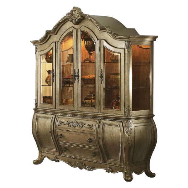 Ragenardus Buffet and Hutch - Vintage Oak Finish 
