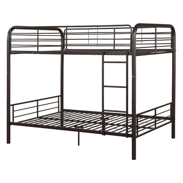 Bristol Full - Full Bunk Bed - Dark Brown Finish 