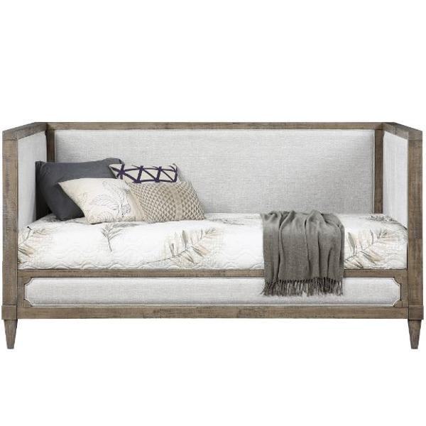Artesia Daybed (Twin) - Tan Fabric and Salvaged Natural Finish 