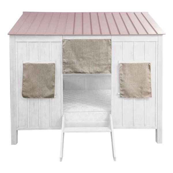 Spring Cottage Full Bed - White and Pink Finish 