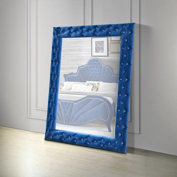 Dante Accent Floor Mirror - Blue Velvet 