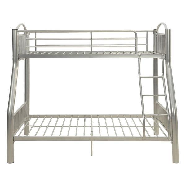 Cayelynn Twin - Full Bunk Bed - Silver Finish 