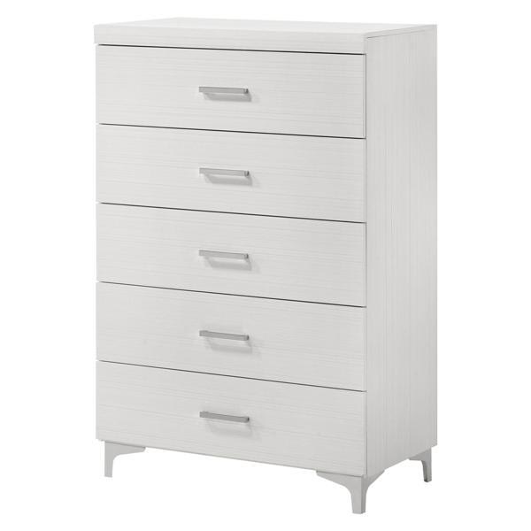 Casilda Chest - White Finish - Metal Legs 
