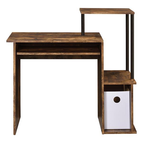 Lyphre Computer Desk - Weathered Oak and Black Finish 