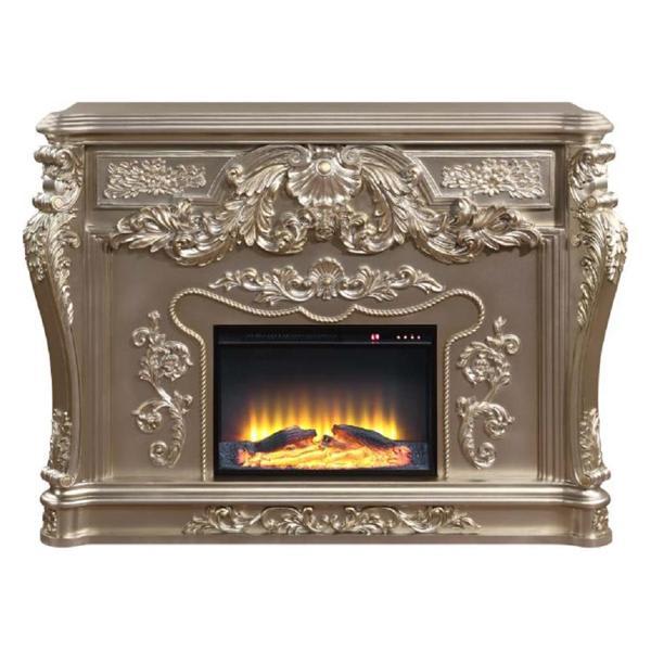 Sorina Fireplace - Antique Silver Finish 