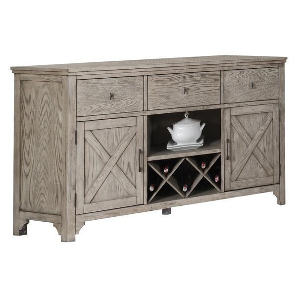 Rocky Server - Gray Oak Finish 