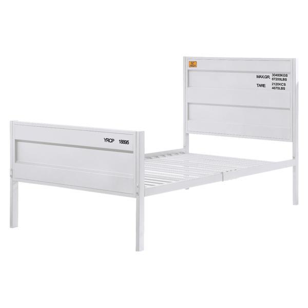 Cargo Twin Bed - White Finish 