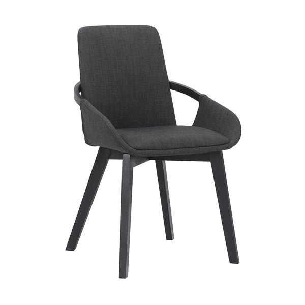 Greisen Modern Wood Dining Room Chair - Charcoal 