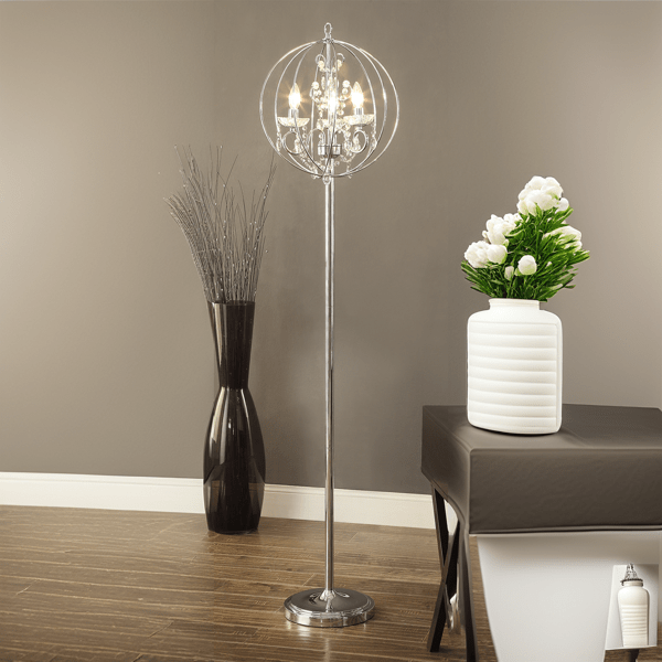 Cylindra 60"H Floor Lamp - Chrome 
