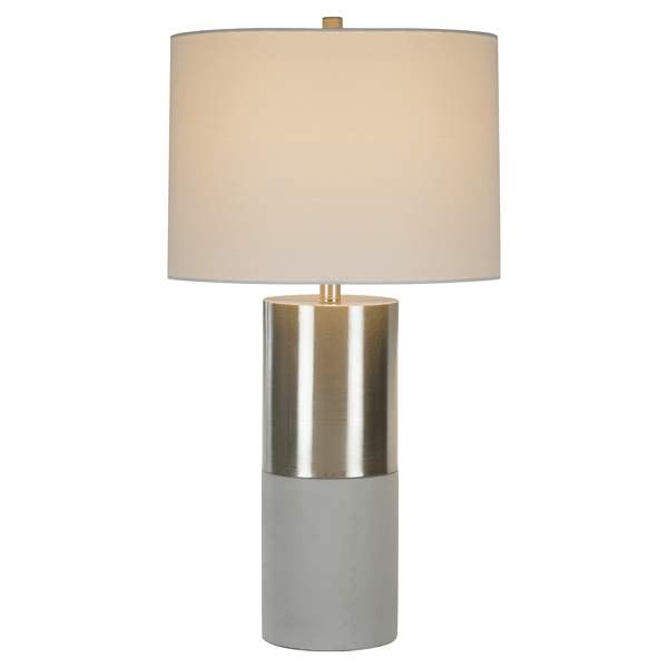 Elorana 29"H Table Lamp - Grey Concrete - Fabric Shade - Set of 2 