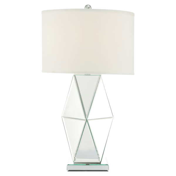 Mirage 29.5"H Table Lamp - Mirror Glass - Silver - Set of 2 