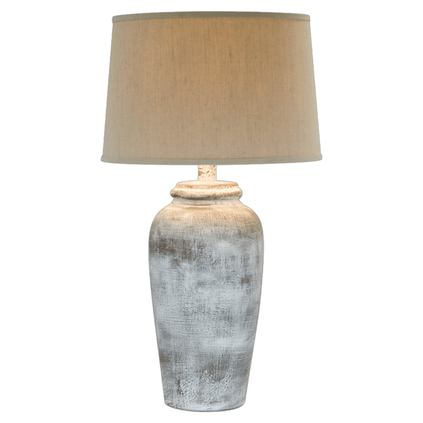 Mistella 30.5"H Table Lamp - Stone Rock White Hydrocal 