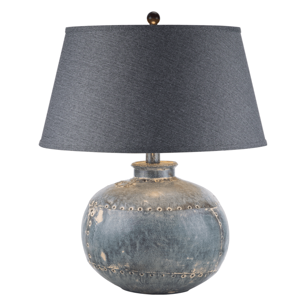 Zephira 25"H Table Lamp - Antique Grey Hydrocal 
