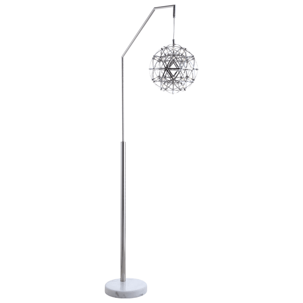 Ensemble 76.5"H Arc Floor Lamp - Nickel Finish Metal 