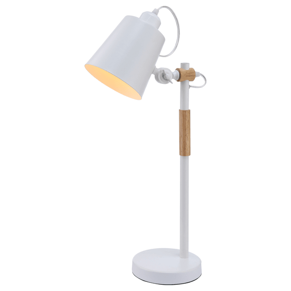 Celestine 21.5"H Table Lamp - White Wood Trim - Metal 