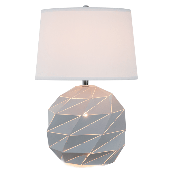 Lunavite 24"H Metal Table Lamp - Silver 