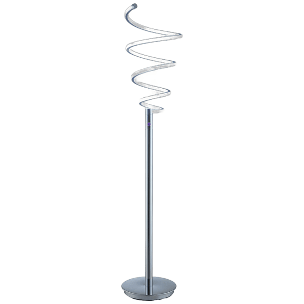 Cyrille 60"H Floor Lamp - Chrome 