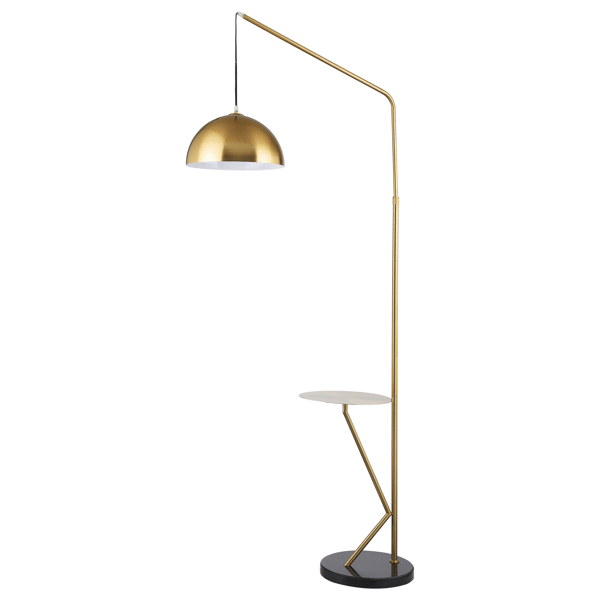 Serafina 62" Floor Lamp - Sand Brass Finish Metal 