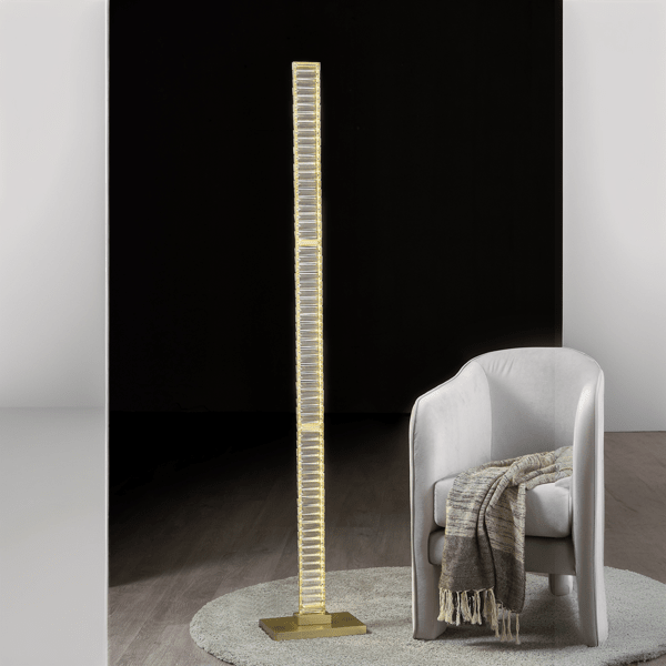 Nerodian 62"H Floor Lamp - Antique Brass 