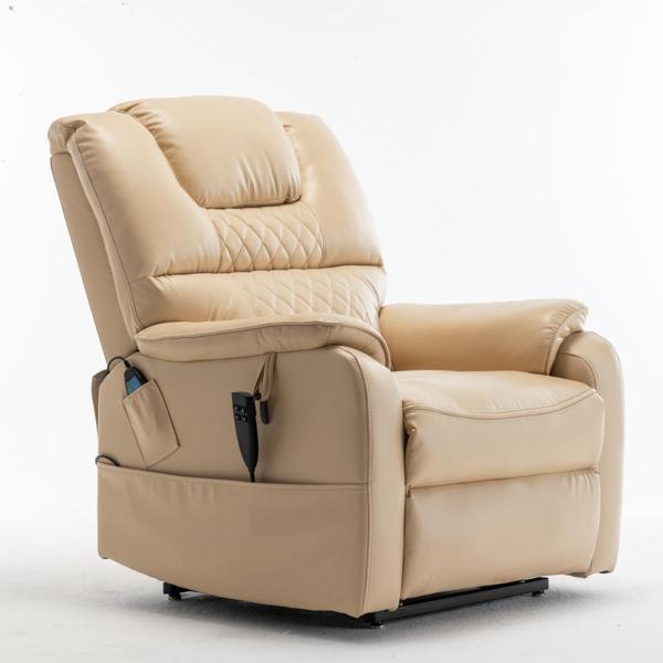 Empyreal 400 lb Capacity Recliner - Beige and Yellow 
