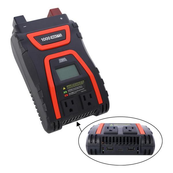 Prevanite 1000 Watt Power Inverter - Modified Sine Wave - Black 