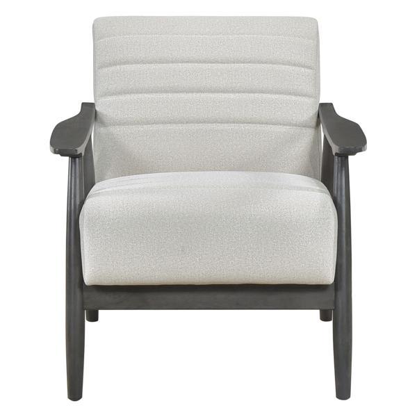 Vallina Accent Chair - Pearl Velvet Upholstery - Brick Gray Solid Wood Frame Vallina Accent, accent chair, vallina, accent, chair, pearl, velvet, upholstery, brick, gray