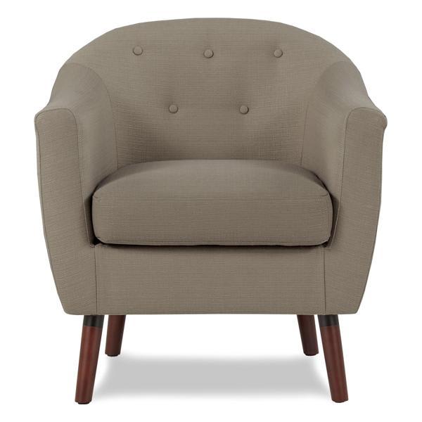 Kaidair Accent Chair - Textured Beige - Espresso Finish Legs Kaidair Accent, accent chair, kaidair, accent, chair, textured, beige, espresso, finish, legs