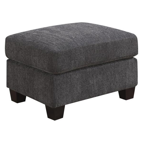 Umbria Gray Ottoman 