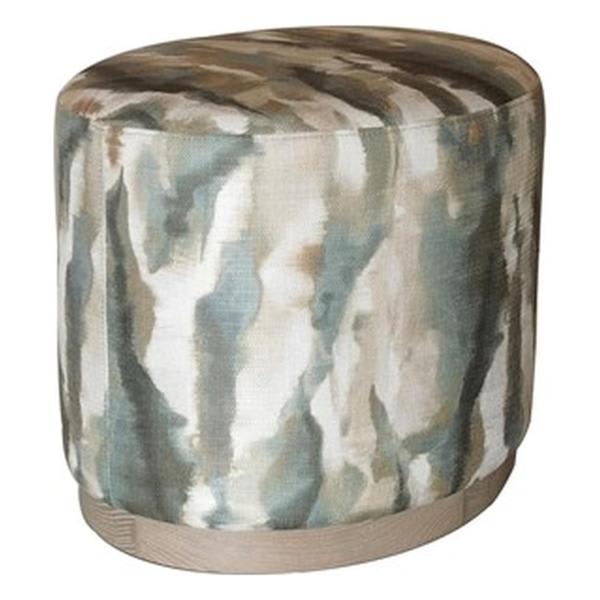 Zayvada Oval Ottoman - Modern Style - Polyester Multi 