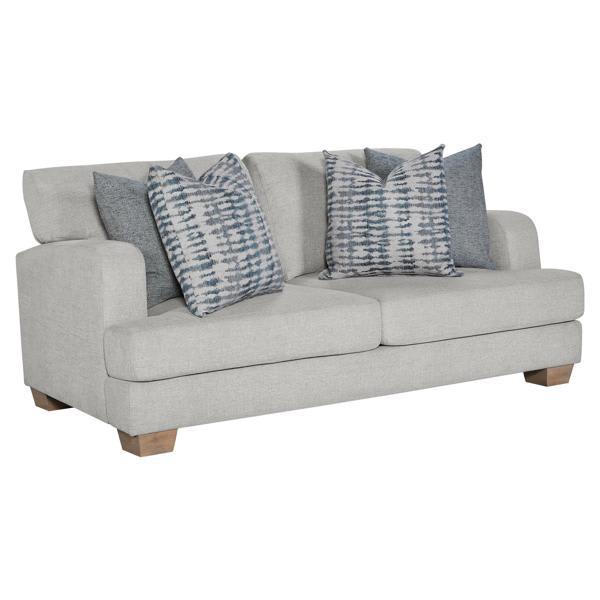 Wren Birch 74" Loveseat - Cream White Upholstered 