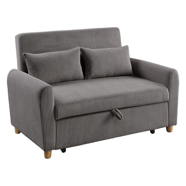 Paxtondale Justine 54" Loveseat Sleeper - Brown Corduroy 