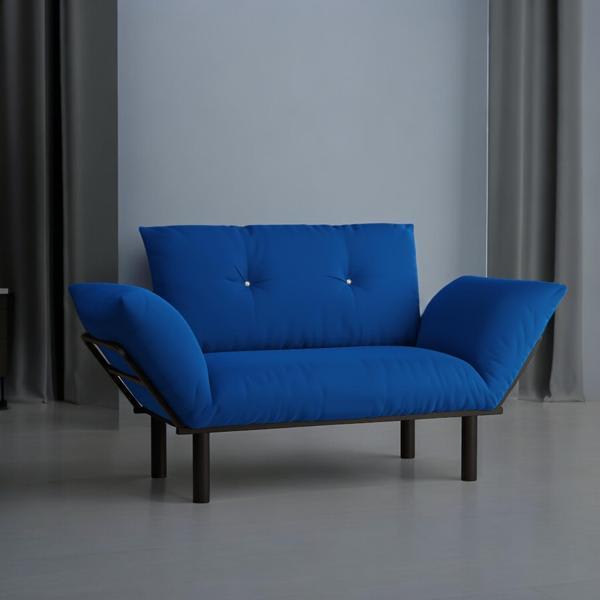 Kalendia Ada 24" Loveseat - Blue Metal Frame 