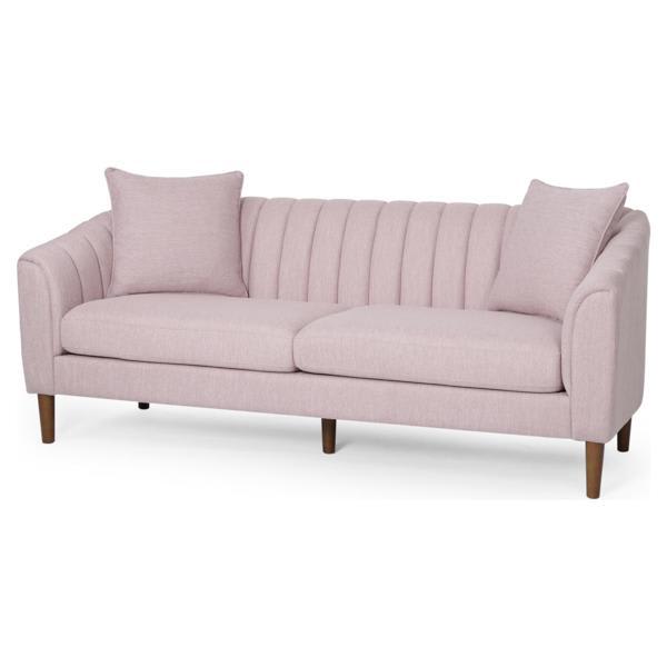 Xylanda 34" Sofa - Contemporary - Blush Fabric 