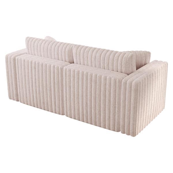 Elevate Soft 35" Sofa - Light Pink Metal 