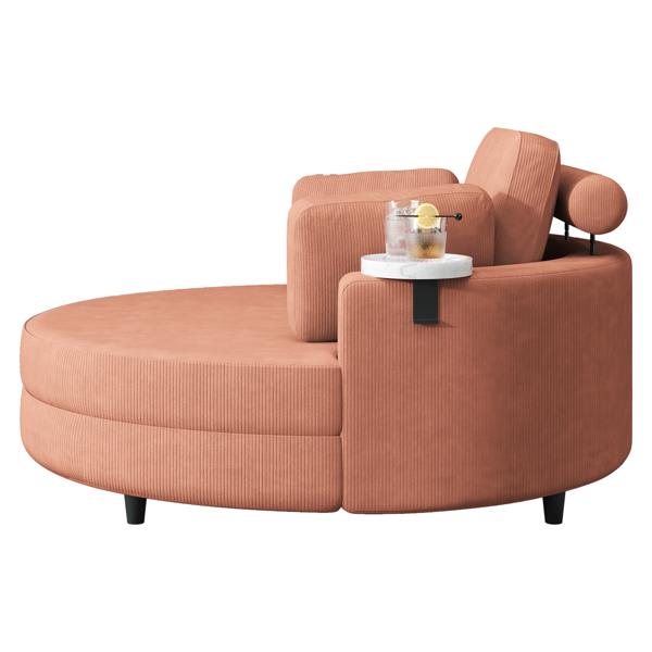 Spectra 51" Sofa - Corduroy - Orange 