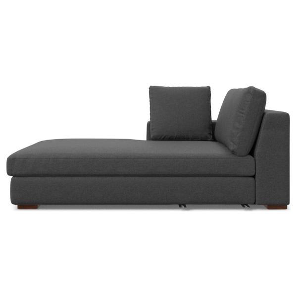Eastside Charlie 32" Sectional Sofa - Left Facing - Pebble Gray Performance Fabric 