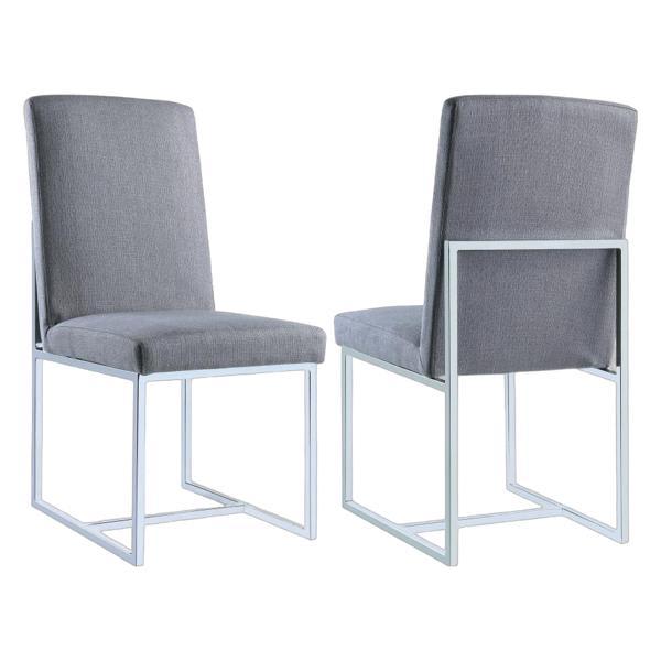 Mackinnon Upholstered Dining Side Chair Grey - Set of 2 