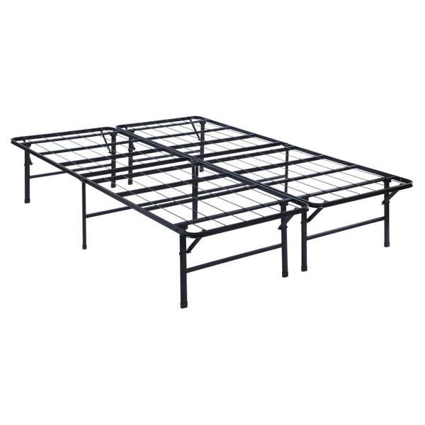 Mabel Metal Queen Mattress Support Platform Bed - Black 