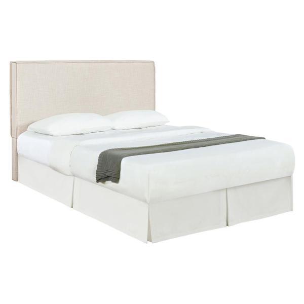 Izzy Upholstered King Panel Headboard - Sand - Grey 