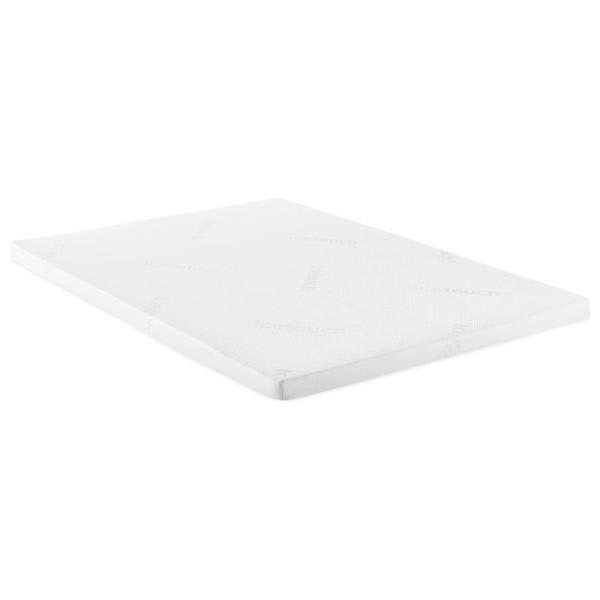 Cascade Full Cool Memory Foam Mattress Topper - White 