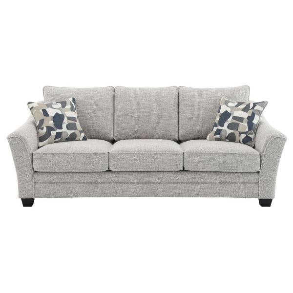Tomkins Boucle Upholstered Sofa - Light - Grey 