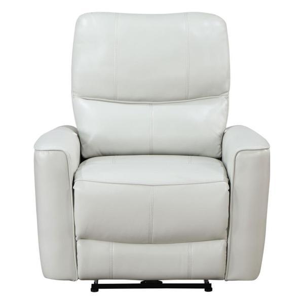 Greenfield Upholstered Power Recliner Chair - Ivory - White 