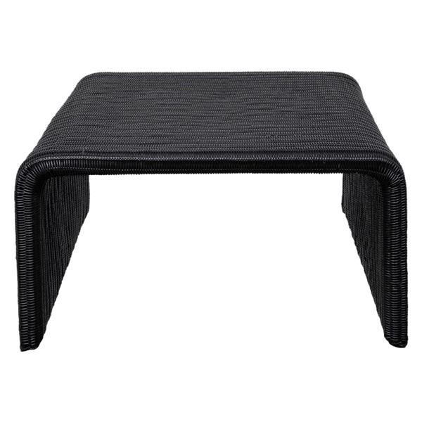 Cahya Woven Rattan Square Coffee Table - Black 