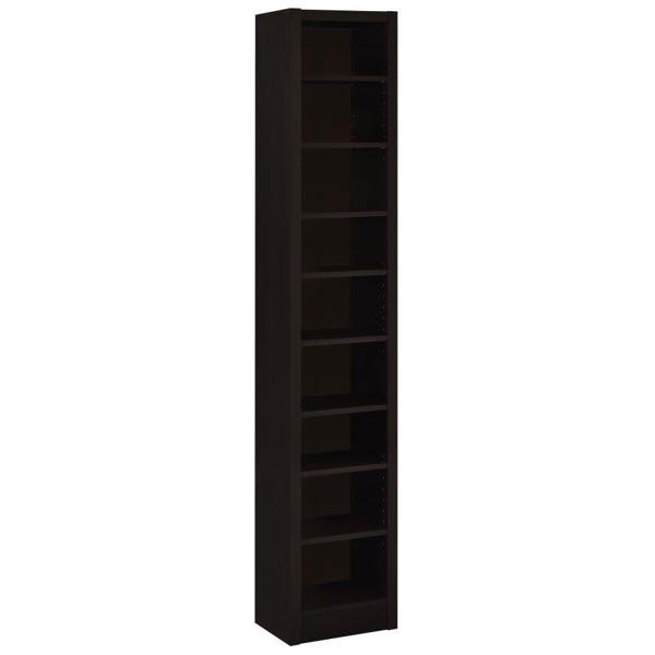 Eliam 9-Shelf Bookcase - Cappuccino 