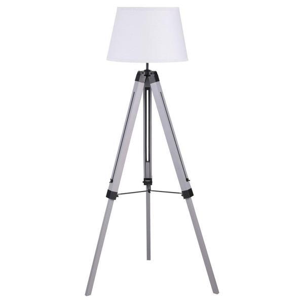 Dayton Empire Shade Metal Tripod Floor Lamp - Grey 