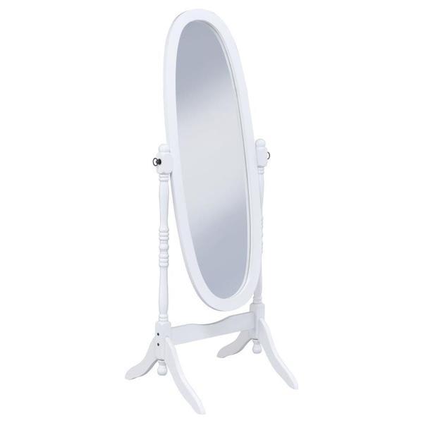 Foyet Wood Adjustable Full Length Cheval Mirror - White 